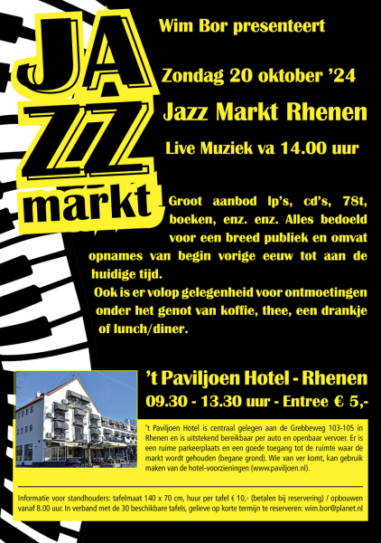 Flyer Jazzmarkt 20-10-2024